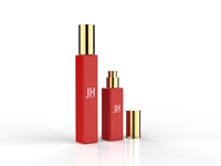 Flacon de parfum rectangulaire haut de 5 ml 12 ml, flacon de parfum en verre mat rose rouge, petit flacon de parfum de 10 ml, mini flacon de parfum de voyage