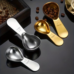 Sendok Kopi Baja Tahan Karat Tahan Lama 15/30Ml 1 Sendok Makan atau 2 Sendok Makan 15/30Ml Sendok Makan Ergonomis Alat Memanggang - Product Image 1
