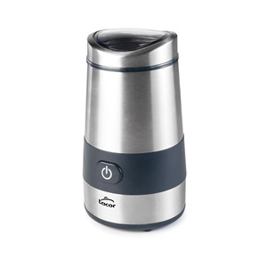 Macinacaffè elettrico portatile Lacor in acciaio inossidabile con macine a cono per uso domestico - Product Image 1