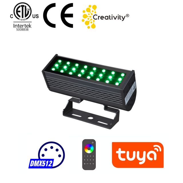 ETL Architectural Light DMX512/Wireless/WIFI Control 50W 100W 150W 200W 300W RGBW Color-changing LED Industrial Flood Light