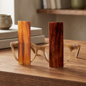 Plaques en corne de buffle 100% naturelles, organiques, polies et de forme naturelle, montures de lunettes, décoration écologique pour la maison, Falak World - Product Image 1