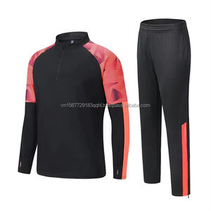 Conjunto de Pantalones Largos de Fútbol para Otoño/Invierno, Traje de Entrenamiento Deportivo Informal, con Media Cremallera, Logotipo Personalizable - Product Image 6