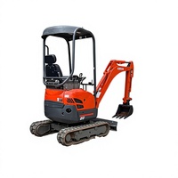 Excavatrice compacte sur chenilles d'occasion, machine de terrassement diesel