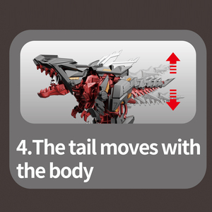 Juguete de <span class=keywords><strong>Dinosaurio</strong></span> Mecánico, Robot <span class=keywords><strong>Dinosaurio</strong></span> Caminante con Alas Móviles y Articulaciones Flexibles, Modelo Biónico para Armar para Niños - Product Image 6