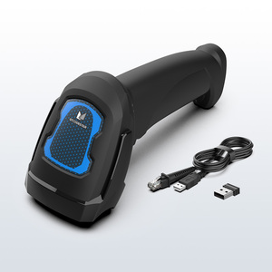 Lector de código <span class=keywords><strong>QR</strong></span> inalámbrico de mano Xincode, escáner de código de barras USB 1D, lector de código <span class=keywords><strong>QR</strong></span> con cable con escaneo de código de barras 2D para supermercado - Product Image 1