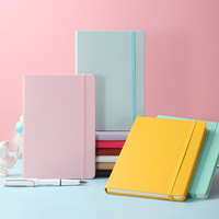 Libreta de Tapa Dura de Diseño Simple y Color Sólido A5, Diario con Logotipo Personalizado, Proveedor de Libretas de Cuero PU al por Mayor