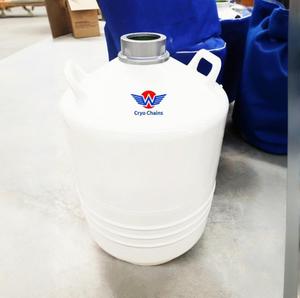 Bouchon verrouillable N2 réservoir en vrac cryogénique LAB-20 20L cylindre d'azote liquide de laboratoire insémination artificielle pour le stockage - Product Image 2