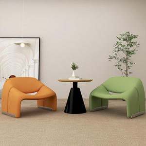 Sillón Individual de Lujo para Sala de Estar, Diseño Moderno, Silla Artística de Lana de Cordero, Mueble para el Hogar de Celebridades de <span class=keywords><strong>Internet</strong></span> - Product Image 5