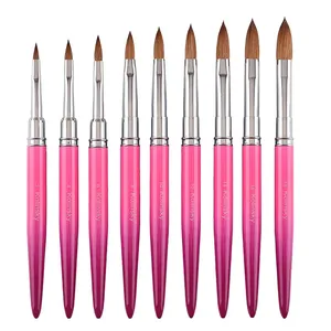 1PCS Kolinsky Hair Nail Art <b>Brush</b> Acrylic UV Gel Carving Pen <b>Brush</b> Liquid Powder DIY Nail Painting Drawing Tools Size 2-18 - Product Image 6