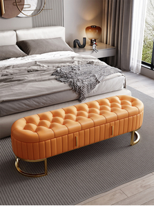 Luxurious Modern Style Bedside <strong>Stool</strong> <strong>with</strong> <strong>Storage</strong> for Bedroom Closet Sofa Shoe Changing Drawer Bench Master Bedroom Living Room - Product Image 2