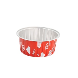 Moule à pudding, à cupcakes, à crevettes et à œufs en aluminium de 125 ml, boîte en aluminium pour four, petit plat en aluminium, outils de pâtisserie - Product Image 4