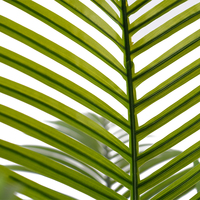 Palmier artificiel courbé de haute qualité de Dubaï, en plastique, résistant aux UV, écologique, vert, 150 cm, pour décoration extérieure