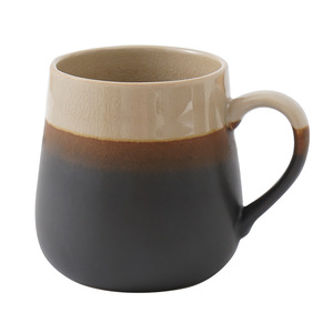 Taza de cerámica con degradado y patrón de grietas de hielo, taza individual para café, té o desayuno. - Product Image 3