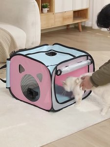 Portátil plegable <span class=keywords><strong>para</strong></span> evitar Escape Tome un baño <span class=keywords><strong>Jaula</strong></span> de secado Tienda de secado Secado completo Secador de mascotas de gran espacio <span class=keywords><strong>para</strong></span> <span class=keywords><strong>perros</strong></span> y gatos - Product Image 3