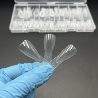 Nouveauté 2026 : Boîte de 150 capsules Popit Apex pour capsules d'ongles Dual Form, formes Amande, Stiletto et Apex, avec poignée