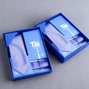 Logo personnalisé Noir Boîte d'emballage pour cravate en soie pour hommes Boîte cadeau pour cravate Boîte cadeau en papier d'emballage avec épingle papillon avec fenêtre en ruban - Product Image 3
