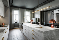 Meubles de cuisine modulaires modernes, buffet, armoire de rangement, intégrés, écologiques, ignifuges, accessoires en acier inoxydable 304
