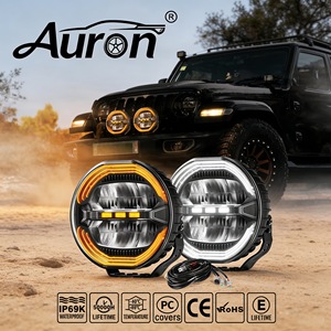 ไฟขับขี่ AURON แบบกำหนดเอง ป้องกันแสงสะท้อน 120W 10-32V DC 9600LM ขนาด 9 นิ้ว สำหรับรถยนต์/รถบรรทุก/รถออฟโรด/รถกระบะ รับประกัน 2 ปี - Product Image 1