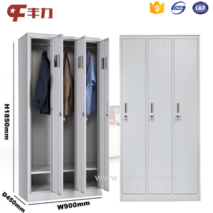 Giá Rẻ Nhà Máy Giá Hiện Đại Kim Loại 3-Cửa Quần Áo Lưu Trữ Locker Cho Hội Thảo Và Phòng Tập Thể Dục Sử Dụng Nhân Viên Công Nhân Tủ - Product Image 3