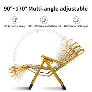 Silla <span class=keywords><strong>reclinable</strong></span> plegable para <span class=keywords><strong>playa</strong></span> al aire libre Dingsheng, sillas con alfombrilla de bambú, silla plegable - Product Image 5
