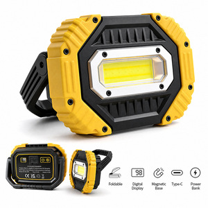 Lampe de travail LED portable rechargeable, projecteur avec charge Type-C, fixation magnétique pour atelier, garage, urgence - Product Image 5