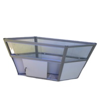 Comptoir pliable en aluminium facile à déplacer et à installer, idéal pour les kiosques et les salons professionnels