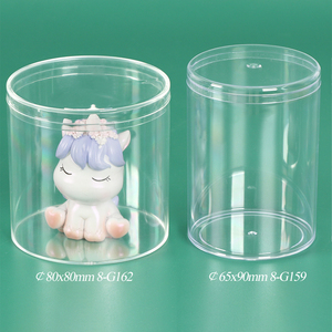 Boîte de rangement cylindrique transparente en acrylique SUNSHING, boîte en plastique ronde anti-poussière, boîte de cadeau pour mariage, bonbons, emballage cadeau - Product Image 1