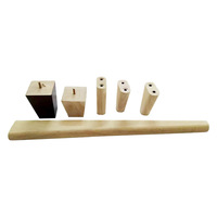 Service d'usinage CNC de bois massif en chêne OEM, perçage pour pieds de table à manger sur mesure, composants de meubles, précision +/-0,1 mm