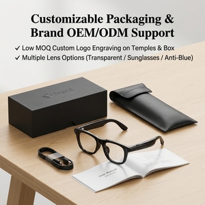 Lunettes Intelligentes IA avec Caméra 13 Mégapixels, Contrôle Tactile, Batterie 80 mAh, Recharge Magnétique, Monture Métallique, Étanchéité IPX5, Assistant IA - Product Image 4