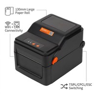 Imprimante d'étiquettes thermiques Gprinter GP-D425 110 mm (4 pouces) 200 mm/s haute vitesse pour étiquettes d'expédition, WiFi, Ethernet, logistique et entrepôt
