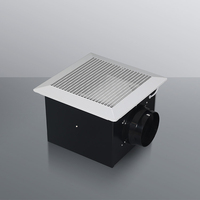 Ventilateur d'extraction de plafond de haute qualité, entièrement en métal, à haut débit d'air, pour chambre à coucher et salle de bain