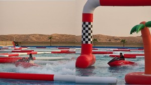 Sistema di Pista per Gare di Karting Acquatico Gonfiabile Commerciale |   Circuito Modulare Impermeabile per Aree Acquatiche Personalizzate - Product Image 3