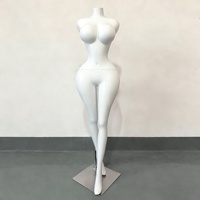 Maniquí Femenino de Cuerpo Completo de Fibra de Vidrio Dorado, Extra Grande, con Cintura Delgada, Busto Grande y Glúteos, para Exhibición en Escaparates