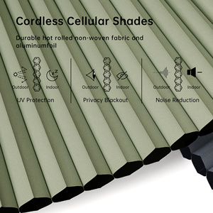 Persianas Celulares SAMADHI Blackout Honeycomb, Inalámbricas, para Ventanas de Dormitorio y Cuarto de Niños, con Privacidad - Product Image 5