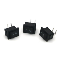 Nouvelle série KCD1-101FW-2 Interrupteurs à bascule microcontrôle étanches 2 positions à broches coudées Matériau PA66 ON-OFF IP21 12A 220V