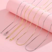 Exquisita Cadena de Plata de Ley 925 Chapada en Oro/Oro Rosa/Rodio de 18K, Multitipo, para Mujer