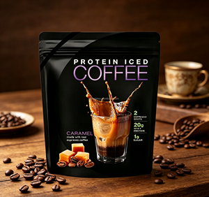 Poudre de café protéiné glacé 20g de protéines par portion Santé Détox par WONFATEA - Product Image 1