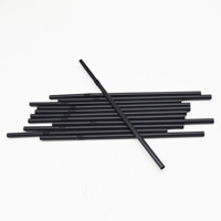 Pailles jetables 100% biodégradables, en PLA, sans plastique, 30 pailles