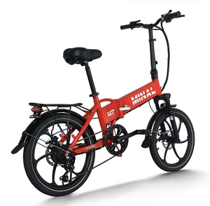 Vélo électrique pliable avec pneus de 20*1,95 pouces, 48V, 7 vitesses, cadre en alliage d'aluminium, moteur à moyeu arrière, batterie au lithium 504WH pour les trajets urbains - Product Image 5