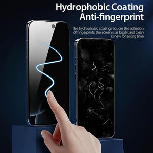Protection d'écran en verre trempé AGC 9H japonais à couverture intégrale avec bord noir pour iPhone 17 16 15 Pro Max - Product Image 6