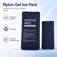 Compresse de gel réutilisable en nylon souple, chaude ou froide, pour les soins à domicile, les sacs de sport, les trousses de premiers secours, les voyages, le refroidissement corporel local et la relaxation au travail