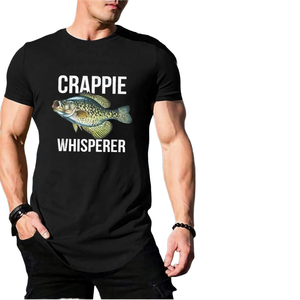 Men's Crappie Whisperer <b>Fishing</b> T-Shirt-100% Cotton Knitted Casual Print Funny <b>Gift</b> for Anglers & Bass Lovers - Product Image 4