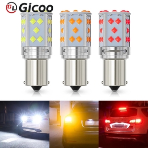 Gicoo 3030 35smd Canbus Free High Bright Auto Lamp White Amber 3D Lens Chips Car Led Signal Lamp 1156 BA15S T20 3157 - Product Image 3