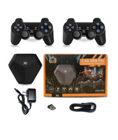 Stick de jeu rétro X6 64 Go avec sortie 4K et prise en charge de deux manettes 2.4G, compatible 4 joueurs et téléchargement de jeux pour la famille