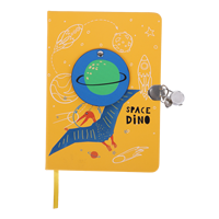 Agenda A5 personnalisé avec serrure, carnet rigide à couverture rigide et design imprimé