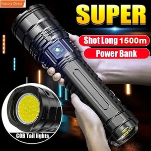 Beyaz Lazer güç Long uzun menzilli LED şarj edilebilir alüminyum zumlanabilir taktik spot el feneri - Product Image 1