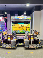 Machine de jeu d'arcade de tir Gatling Gun à monnayeur pour 4 joueurs, simulateur de jeu vidéo de tir en intérieur