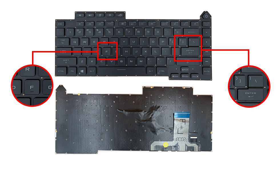 ASUS Zenbook Pro 14 Duo OLED UX8402 Blue US Laptop Keyboard