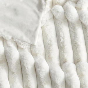 Vải nhung giả lông chồn sang trọng, thanh lịch, mềm mại hiện đại, lông xù giả thỏ, chăn ném giả lông thỏ êm ái cho sự thoải mái - Product Image 2