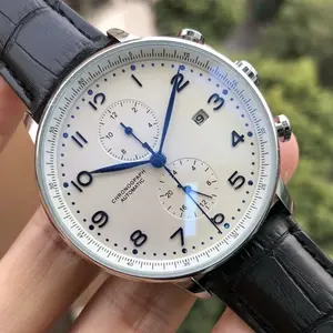 패션 가죽 스트랩 기계식 자동 남성 탑 브랜드 럭셔리 남성 시계 손목 시계 Relogio Masculino 시계 Montre Reloj